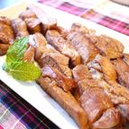 ちょっと甘めで子供が喜ぶ♪豚カツ用ヒレ肉でトンテキ