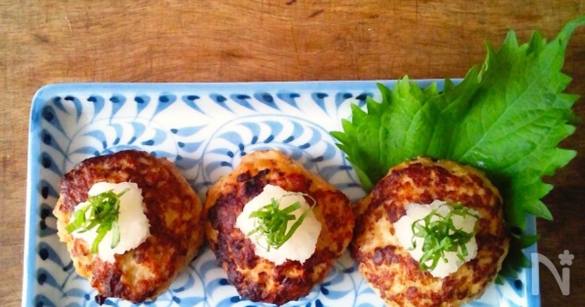 おつまみに、お弁当に、あっさりつくねバーグ