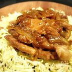 とんかつ用豚肉で♪柔らか甘辛ポークステーキ