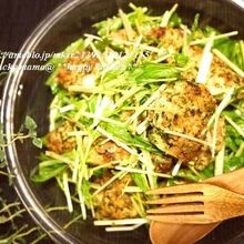 鶏むね肉でサラダ感覚♪青海苔風味のチキンカツサラダ