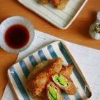 アボカドの豚肉巻きカツ(湯葉カツ)