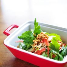 切干し大根と三つ葉とパルミジャーノ・チーズのサラダ～醤油麦麹