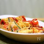 ベーコン入りモダン焼き風パスタ