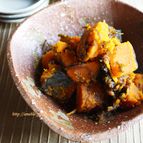 塩昆メープルな粉ふき南瓜