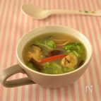 乾物おだしの白菜のカレースープ 