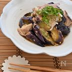 火を使わない！なすとさば缶の薬味ぽん酢