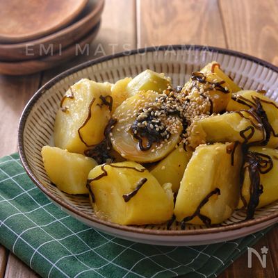 塩昆布じゃがバター＊レンジで簡単！やみつき！