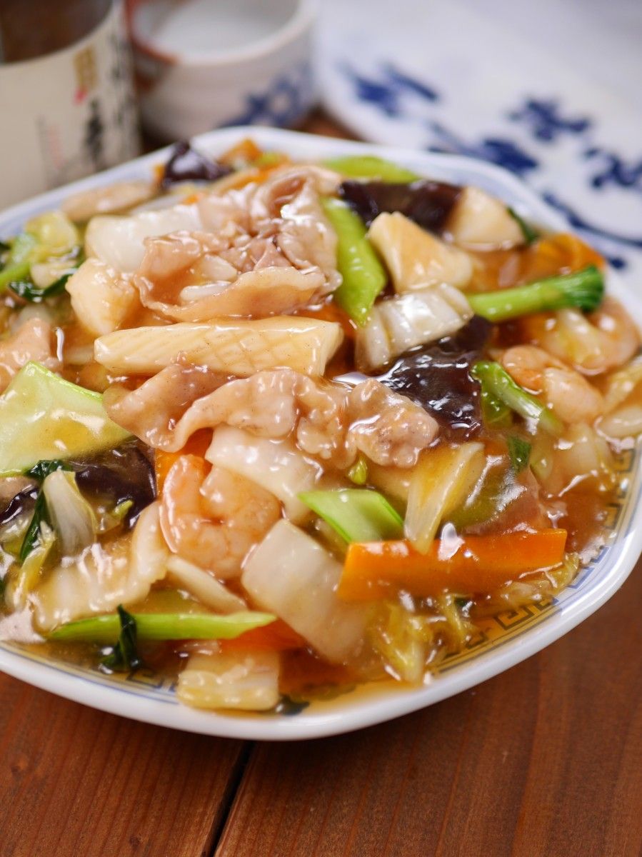 行列のできる中華屋さんの🍚野菜たっぷりとろとろ中華炒め🤩 | レシピ