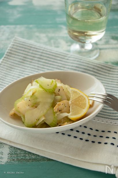 セロリといかくんのレモンマリネ