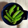 チョビの助の作ってみた!投稿(【一瞬で無くなる!】簡単レンチン♪スナップえんどうナムル)