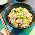 楽旨満腹＊豚バラ白菜の麺つゆ炒め《食材２つ＋調味料２つ》