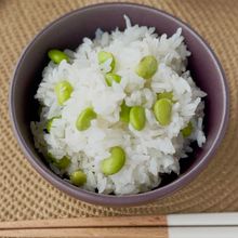 枝豆としらすの炊き込みご飯