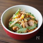 生のゴーヤがいけます！マヨつゆ和え