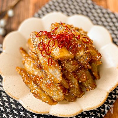 すぐ作れる時短ワザ公開♪【ごぼうの甘辛てり焼き】