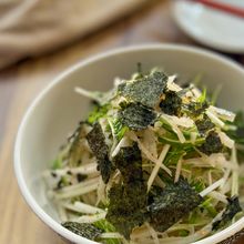 酸っぱさが病みつき!
さっぱり美味しい
大根×水菜サラダ