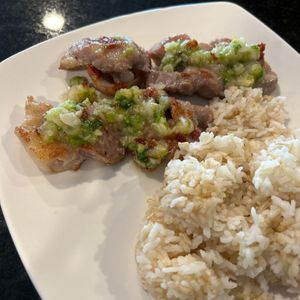 1042310の作ってみた!投稿(蒸し豚肩ロースのねぎ塩レモンだれ)