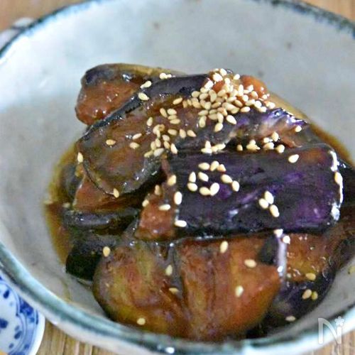 なすのこってり赤味噌炒め【作り置き】