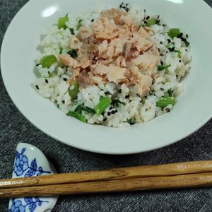 M＊Pの作ってみた!投稿(鮭のせ大根めし)