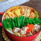栄養満点！！具だくさんキムチちゃんこ鍋