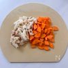 レンチン２分♩蓮根と人参の胡麻和えの工程1