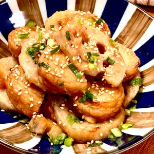 michuの作ってみた!投稿(ワンパン10分！【さつま揚とれんこんの味噌照り炒め】)