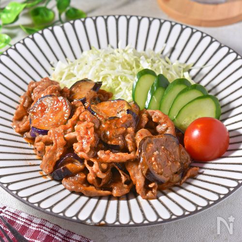 とろとろ茄子の豚こまチャップ│ご飯がすすむ豚こま節約おかず