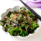 レンジで簡単【ピーマンの海苔おかか和え】植物油・砂糖不使用