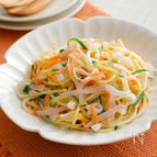 【給食のスパゲティサラダ】こどもやみつき！野菜たっぷり♪