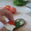 ひんやり美味しい！茄子と食べるカプレーゼの工程3