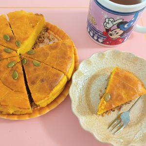 milkの作ってみた!投稿(子どもと食べられる優しい甘さ♡かぼちゃのメープルチーズケーキ)