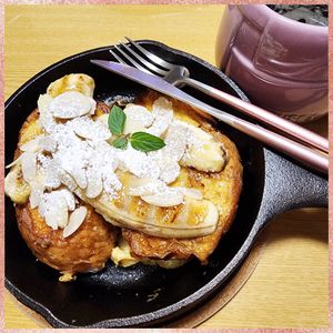 ナムディの作ってみた!投稿(カフェ風♪バナナフレンチトースト)