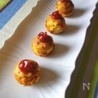 たこ焼き器で☆ひとくちオムレツ