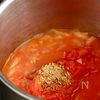 えびトマトの豆乳ポタージュスープの工程3