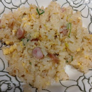 けこすの作ってみた!投稿(炊飯器で簡単♪ハムと長ねぎのチャーハン風炊き込みごはん)