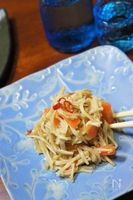 エノキと人参のペペロンチーノ(簡単‼美味しい♡副菜③)