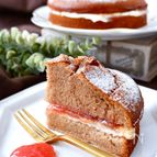 無花果ジャムの米粉ヴィクトリアケーキ《バター/小麦不使用》