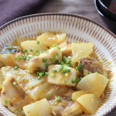 超時短でできる超簡単おかず♡ぶりと大根の和風カレー炒め煮