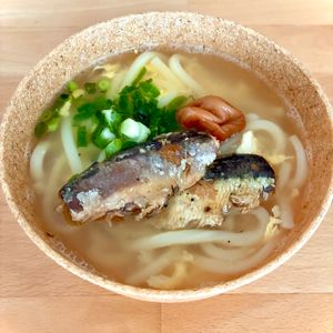 りぃママの作ってみた!投稿(【簡単5分♪梅のせ卵とじうどん】風邪予防&対策に！)