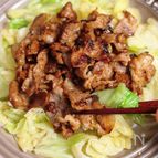 にんにく香る！野菜ももりもり◎【塩麹豚焼肉とキャベツナムル】