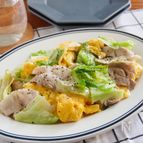 もりもり食べれる！レタスと豚バラと卵の旨炒め