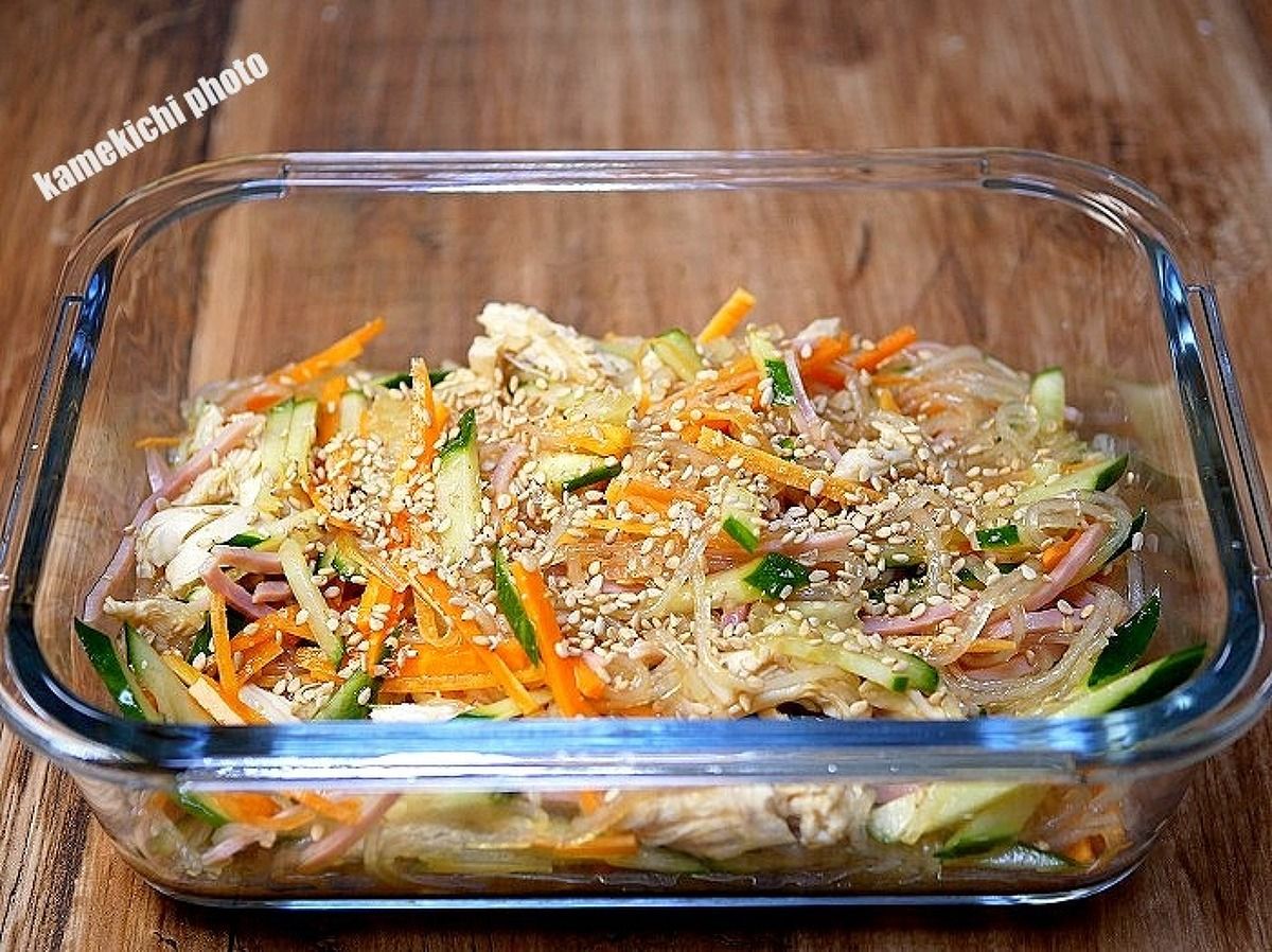 いつもの「春雨サラダ」がマスタードで絡みがよくなる | レシピサイトNadia