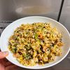 ケの作ってみた!投稿(【小松菜としらすの和風だし炒飯】和風な味わいがおいしい♡)