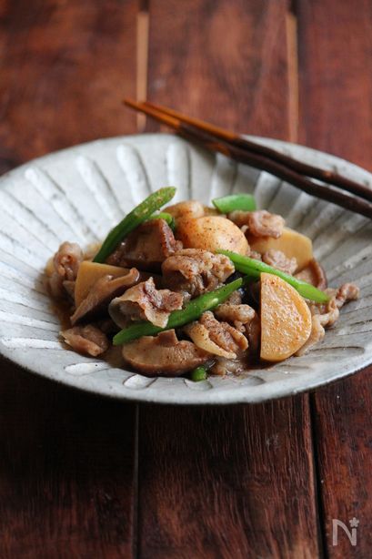豚と里芋の簡単煮物。