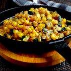 『ズッキーニととうもろこしのバター醤油炒め』夏レシピ