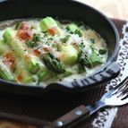 アスパラのお手軽グラタン
