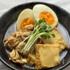 【ダイエット中にも♪】豚バラ肉と厚揚げのカレー醤油煮