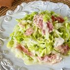 切って和えるだけ！白菜と生ハムのイタリアンサラダ