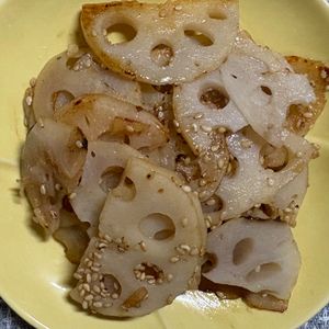 チョビの助の作ってみた!投稿(箸が止まらぬ、れんこんの塩きんぴら)