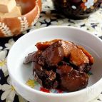 生姜も旨い☆鶏レバーの赤ワイン煮！