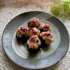 ころんとしたエビと豚肉のしいたけシュウマイ